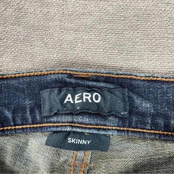 Aeropostale Distressed Denim Skinny Stretch Jeans Women’s Size 27/28 - Picture 3 of 9